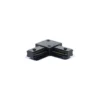 Bright Choice Komplett set 1-Fas Rail L 1 x 2 Meter Svart | incl. 6x Spot + GU10 2700K 3W Dimbar + Ändkåpa, Strömkontakt och L -Anslutningsstycke