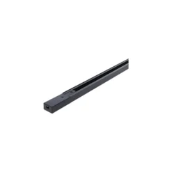 Bright Choice Komplett set 1-Fas Rail L 1 x 2 Meter Svart | incl. 6x Spot + GU10 2700K 3W Dimbar + Ändkåpa, Strömkontakt och L -Anslutningsstycke