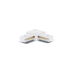 Bright Choice Komplett set 1-Fas Rail L 1 x 1 Meter Vit | incl. 6x Spot + GU10 2700K 3W Dimbar + 1 x 1 Meter Ändkåpa, Strömkontakt och L -Anslutningsstycke