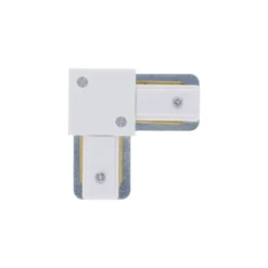 Bright Choice Komplett set 1-Fas Rail L 1 x 1 Meter Vit | incl. 5x Spot + GU10 2700K 3W Dimbar + 1 x 1 Meter Ändkåpa, Strömkontakt och L -Anslutningsstycke