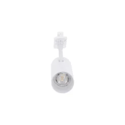 Bright Choice Komplett set 1-Fas Rail L 1 x 1 Meter Vit | incl. 4x Spot + GU10 2700K 3W Dimbar + Ändkåpa, Strömkontakt och L -Anslutningsstycke