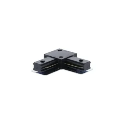 Bright Choice Komplett set 1-Fas Rail L 1 x 1 Meter Svart | incl. 6x Spot + GU10 2700K 3W Dimbar + Ändkåpa, Strömkontakt och L -Anslutningsstycke