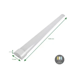 Bright Choice LED Allmänbruksarmatur 50W 6000lm 830-842-865 CCT | 150cm