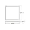 Bright Choice LED Panel Backlit 40W 4080lm 827-865 CCT + RGB | 60x60cm - UGR <22