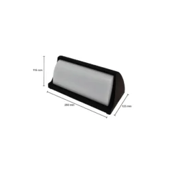 Bright Choice LED Plafond Svart 12W 1200lm - 830 Varm Vit | IP54
