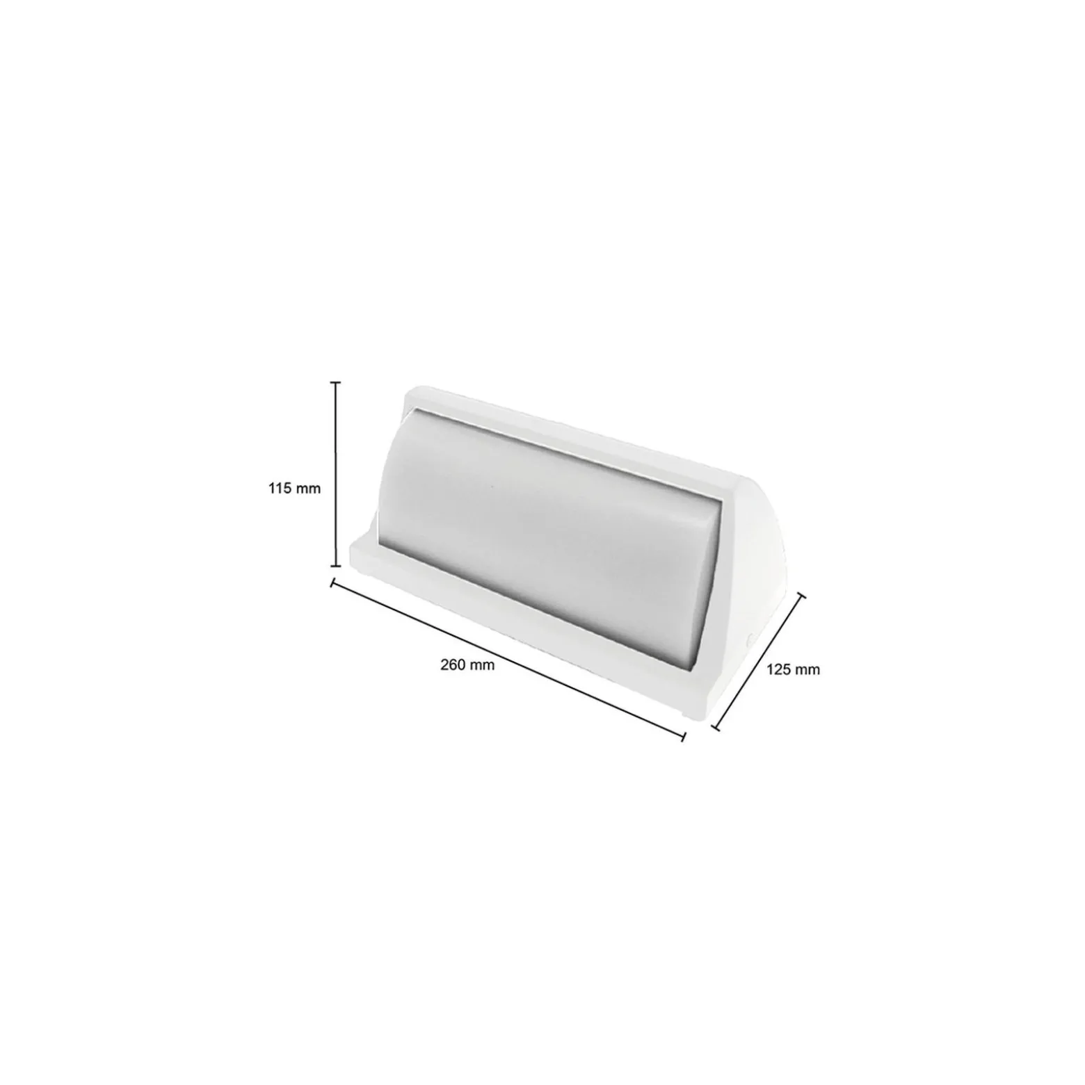 Bright Choice LED Plafond Vit 12W 1200lm - 830 Varm Vit | IP54