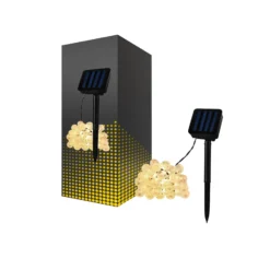 Bright Choice Ljusslinga LED Moonballs ABS 1W 20lm - 830 Varm Vit + RGB | IP65 - Solar