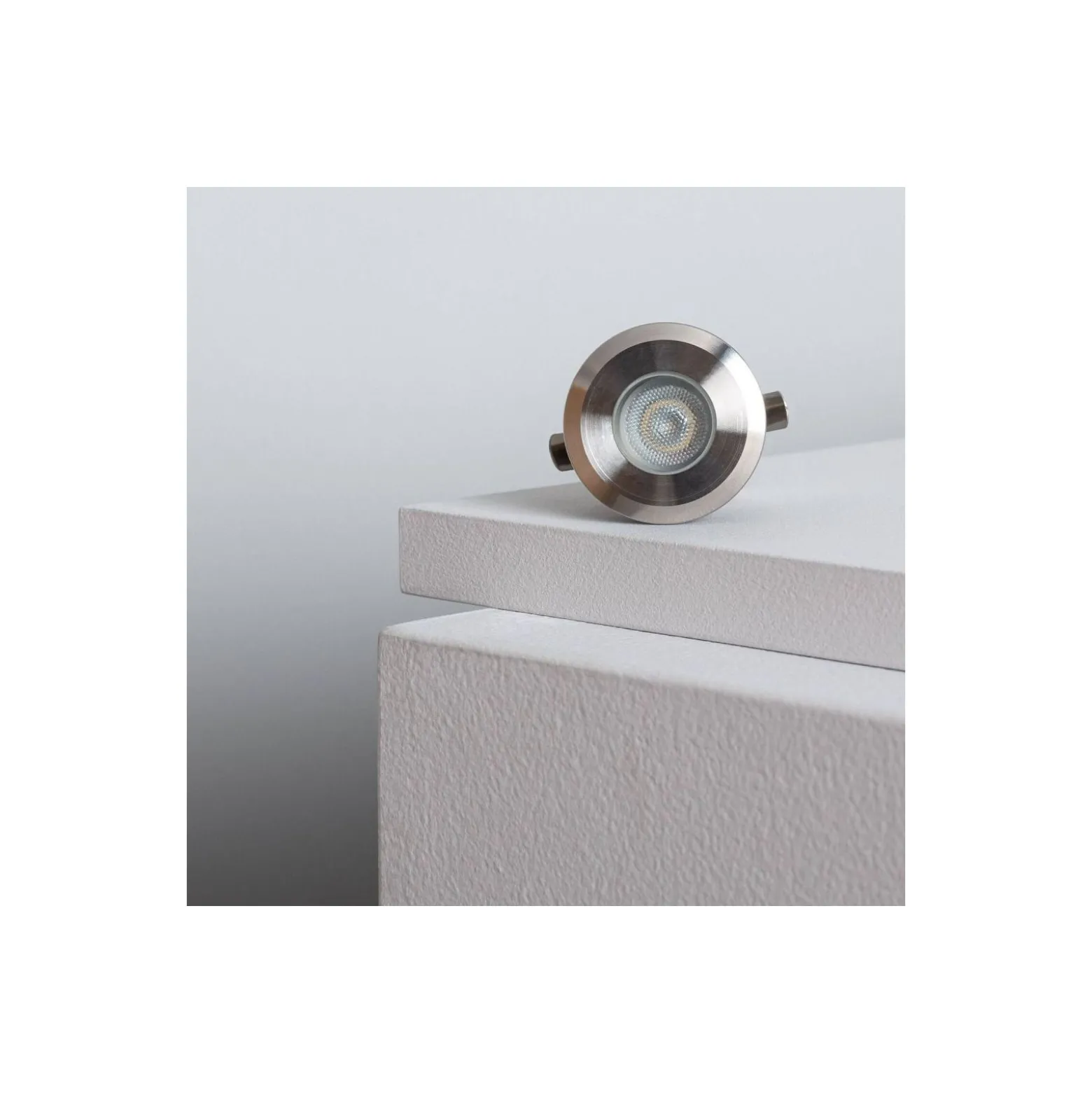 Bright Choice Markspotlights Tiziano Aluminium Silver 1W 50lm - 827 Extra Varm Vit