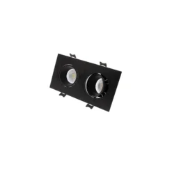 Bright Choice Spot Duo Svart | Utskärning 155x75mm - IP22 - GU10 Fitting