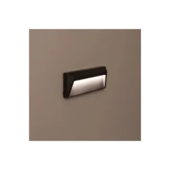 Bright Choice Vägglampa Chester PC Antracit 2W 100lm - 830 Varm Vit