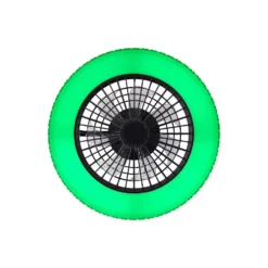 Brilliant Badria Takfläkt Plast Metall Svart 36W 4700lm - 830-865 CCT+RGB | 490mm - Fjärrkontroll Dimbar