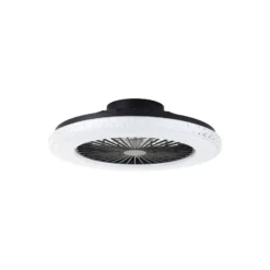 Brilliant Badria Takfläkt Plast Metall Svart 36W 4700lm - 830-865 CCT+RGB | 490mm - Fjärrkontroll Dimbar