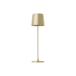 Brilliant Bordslampa Kaami Metall Plast Guld 2W 310lm - 830 Varm Vit | 100mm - IP44 - Utomhus - Dimbar