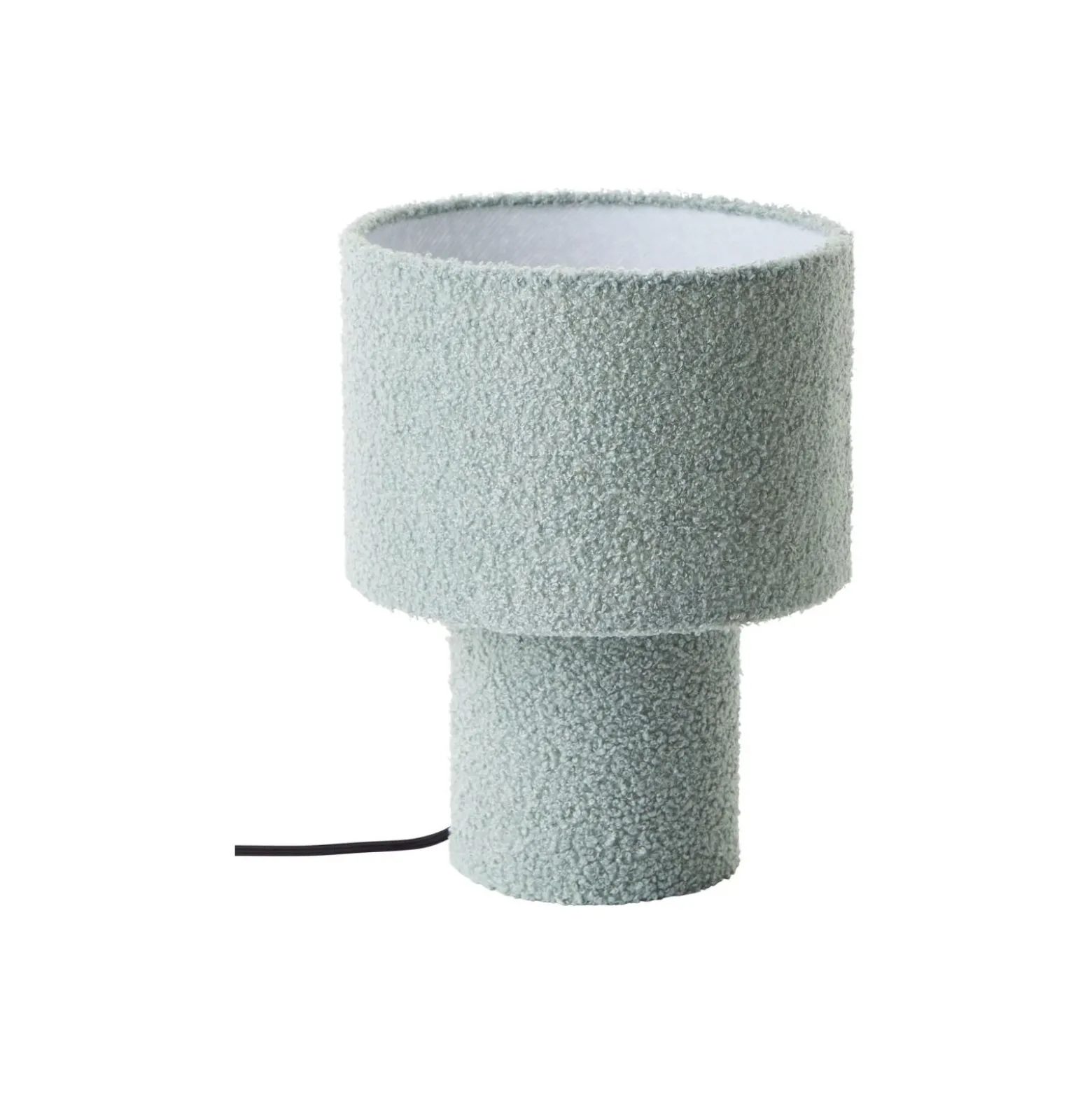 Brilliant Bordslampa Teddy Metall Textil Grön | 230mm - Passande för 1x E27