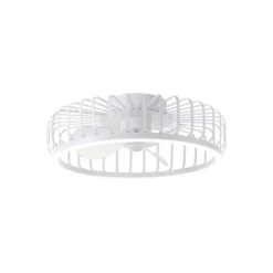 Brilliant Capo Takfläkt Metall Plast Vit 32W 4200lm - 827-865 CCT | 480mm - Fjärrkontroll Dimbar