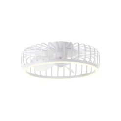 Brilliant Capo Takfläkt Metall Plast Vit 32W 4200lm - 827-865 CCT | 480mm - Fjärrkontroll Dimbar