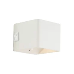 Brilliant Iseo Vägglampa Plast Vit 4W 300lm - 830 Varm Vit | IP44 - med USB
