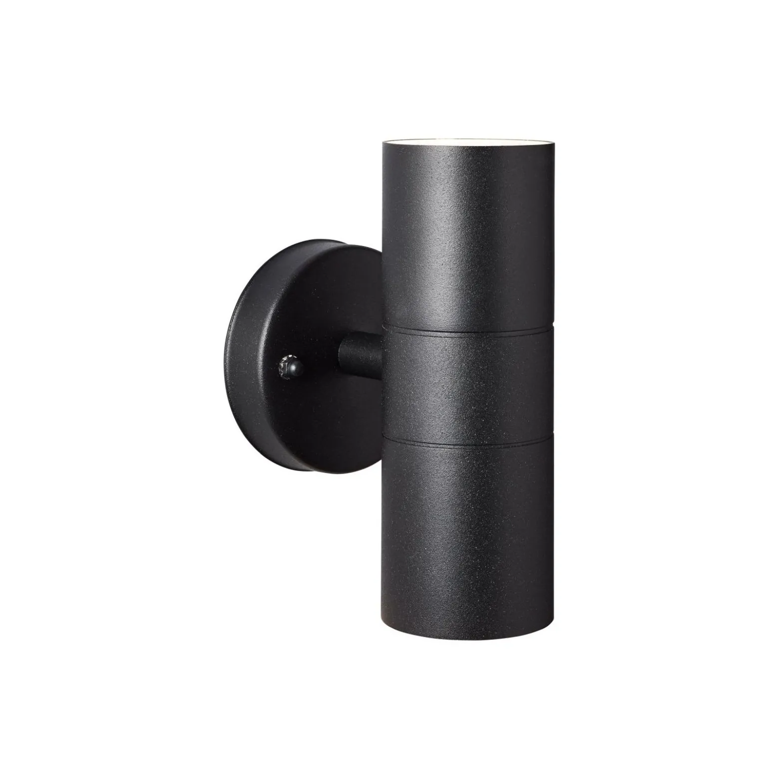 Brilliant Jandy Vägglampa Up/Down Glas Metall Svart | IP44 - Utomhus - Passande för 2x GU10