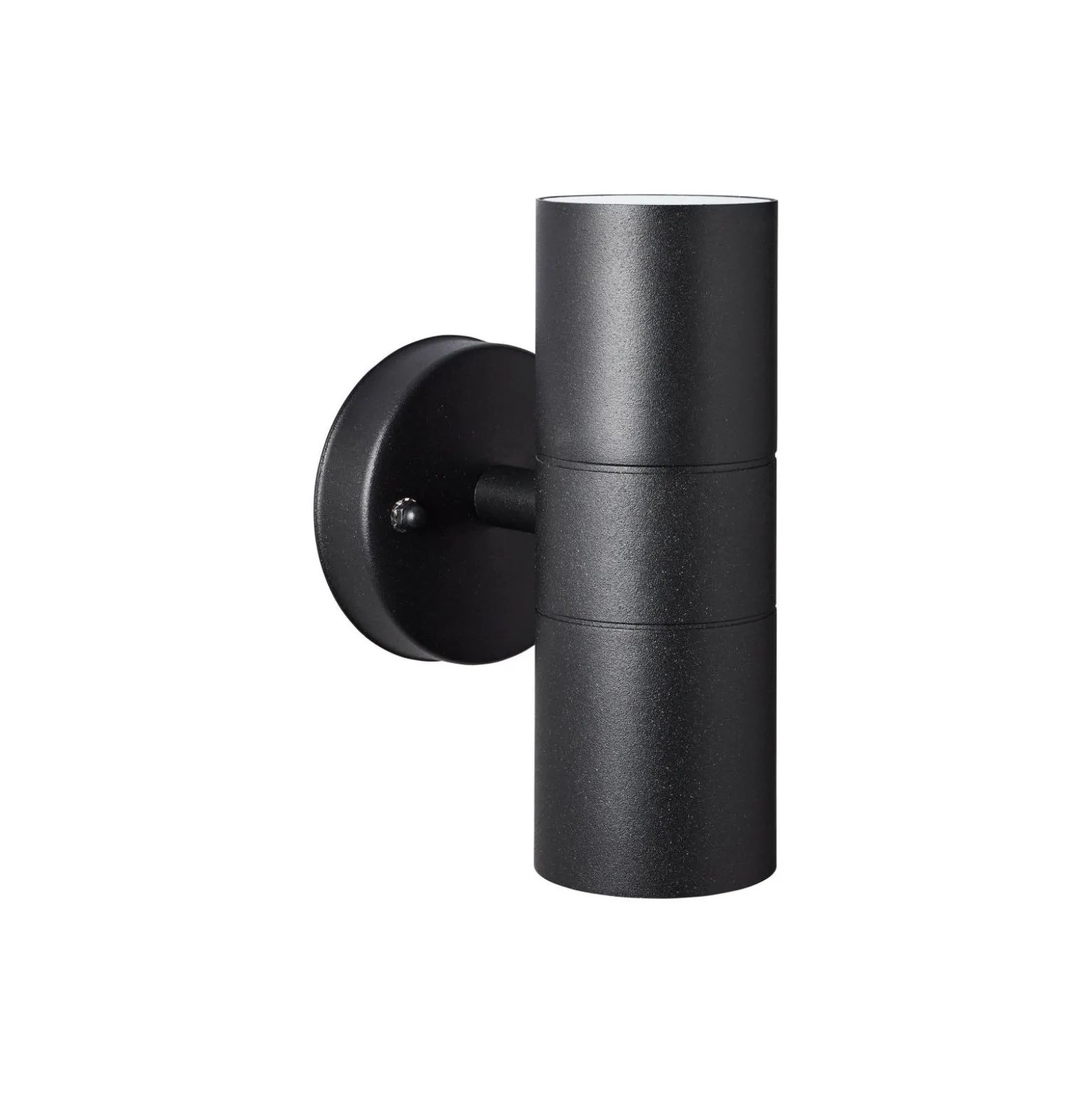 Brilliant Jandy Vägglampa Up/Down Glas Metall Svart | IP44 - Utomhus - Passande för 2x GU10