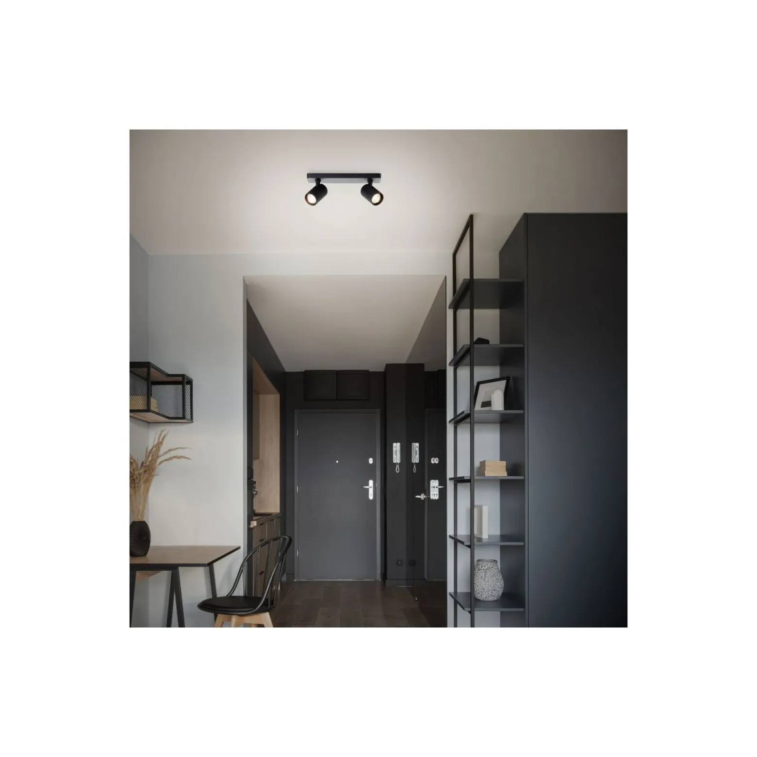 Brilliant Marty Taklampa Aluminium Sandig Svart 10W 700lm - 830 Varm Vit | Inkl. 2x GU10
