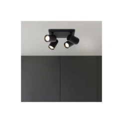 Brilliant Marty Taklampa Aluminium Sandig Svart 20W 1400lm - 830 Varm Vit | Inkl. 4x GU10