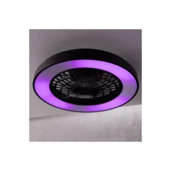 Brilliant Mazzaro Takfläkt Plast Svart 36W 4700lm - 830-865 CCT+RGB | 485mm - Fjärrkontroll Dimbar
