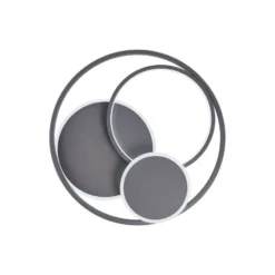 Brilliant Runda Taklampa Metall Silicone Grå 45W 5200lm - 830-865 CCT | 500mm - Fjärrkontroll Dimbar
