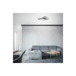 Brilliant Runda Taklampa Metall Silicone Grå 45W 5200lm - 830-865 CCT | 500mm - Fjärrkontroll Dimbar