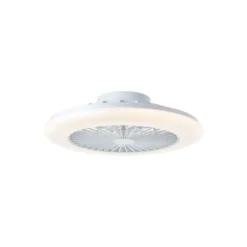 Brilliant Salerno Takfläkt Plast Metall Vit 36W 4700lm - 830-865 CCT+RGB | 485mm - Fjärrkontroll Dimbar