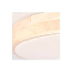 Brilliant Slimline Taklampa Metall Trä Plast Trä Vit 34W 3800lm - 830-865 CCT | 500mm - Fjärrkontroll Dimbar