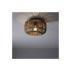 Brilliant Trärow Taklampa Metall Bambu Brun | 320mm - Passande för 1x E27