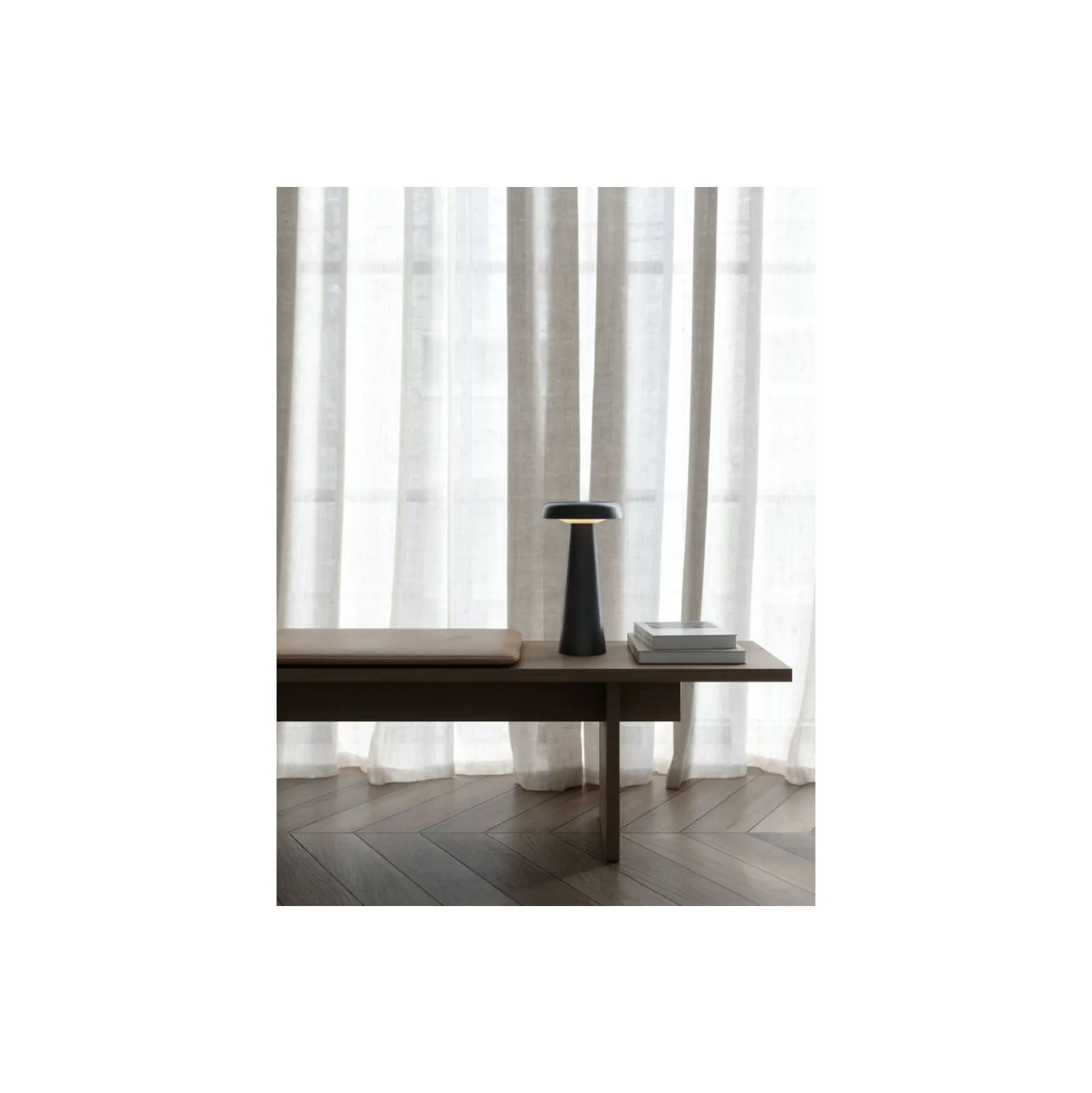 DFTP by Nordlux Bordslampa Arcello Metall Grå - 2.8W 300lm - 827 Extra Varm Vit | IP54