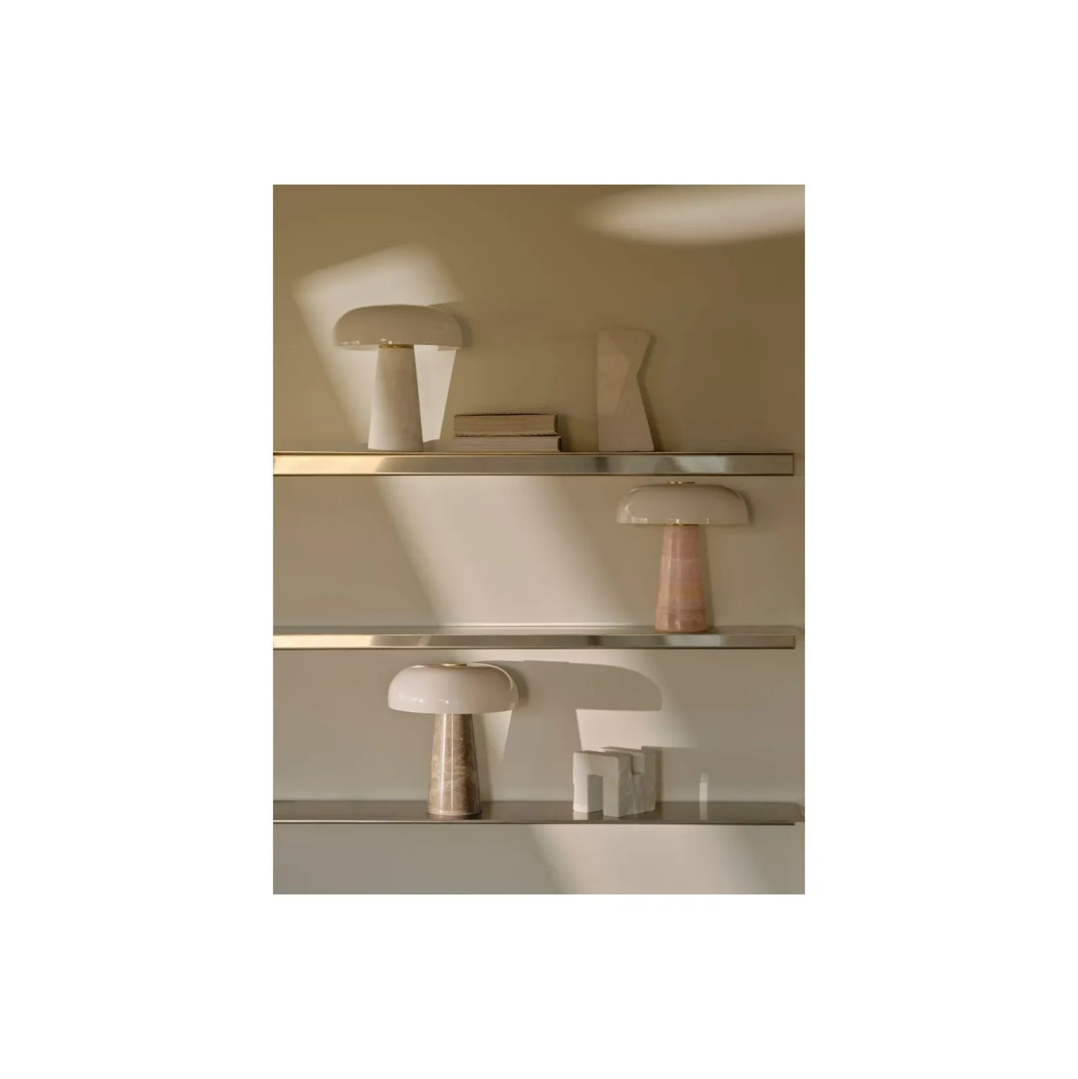 DFTP by Nordlux Bordslampa Glossy Marmor och Glas Rosa | 220mm - Passande för 1x E14