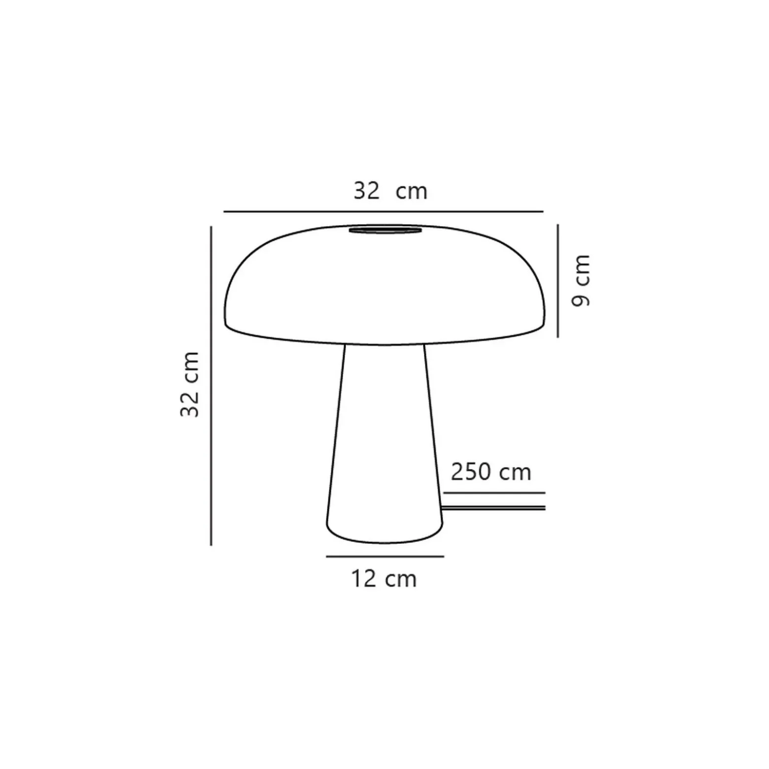 DFTP by Nordlux Bordslampa Glossy Marmor och Glas Vit | 320mm - Passande för 1x E27