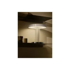 DFTP by Nordlux Bordslampa Trezzi Metall och Glas Vit 5W 225lm - 930 Varm Vit | Bästa Färgåtergivning - 3-Stegs Dimbar