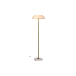 DFTP by Nordlux Glossy Golvlampa Glas och Marmor Vit | Passande för 3x E14