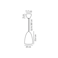 DFTP by Nordlux Nexus 2 Pendellampa Metall Svart | Passande för E27