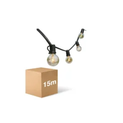D'Lite Sparkl LED Ljusslinga 4W 250lm - 827 Extra Varm Vit | IP44 - 3x 5m (15m Totalt) - Anslutbar Upp till 25m