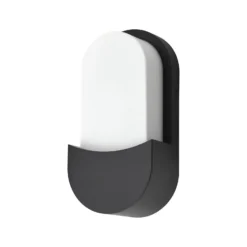 D'Lite Vägglampa Atos ABS Svart | IP54 - Passande för 1x E27