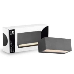 D'Lite Vägglampa Bello Svart Up & Down 12W 850lm - 830 Varm Vit| IP54