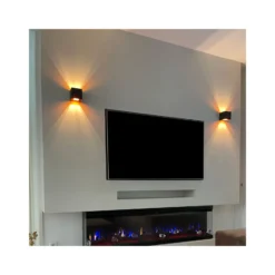 D'Lite Vägglampa Elingen Aluminium Svart Up & Down 4.9W 480lm - 830 Varm Vit | IP65 - Ljussensor