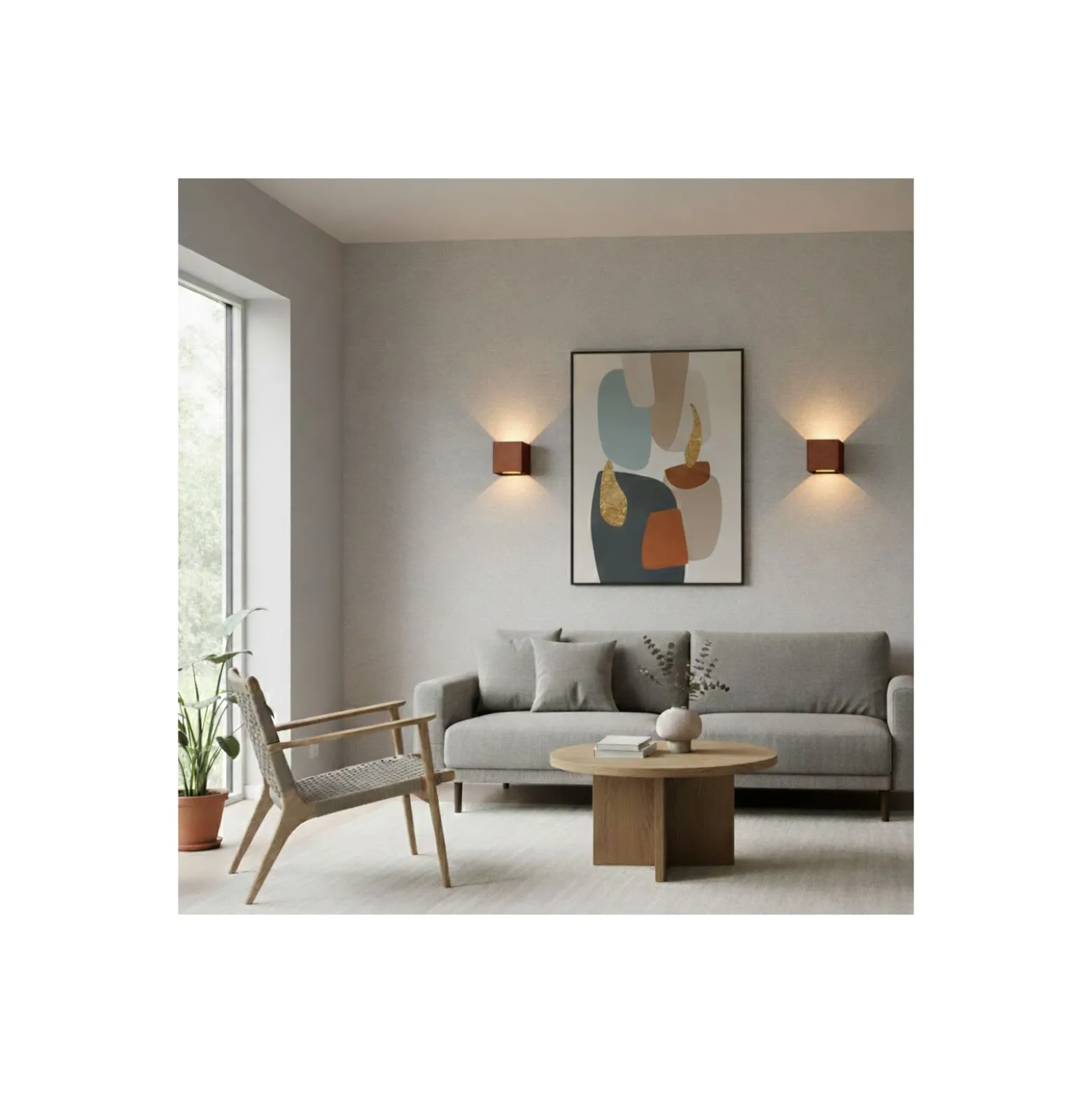 D'Lite Vägglampa Elingen Rostig 4.9W 480lm - 830 Varm Vit