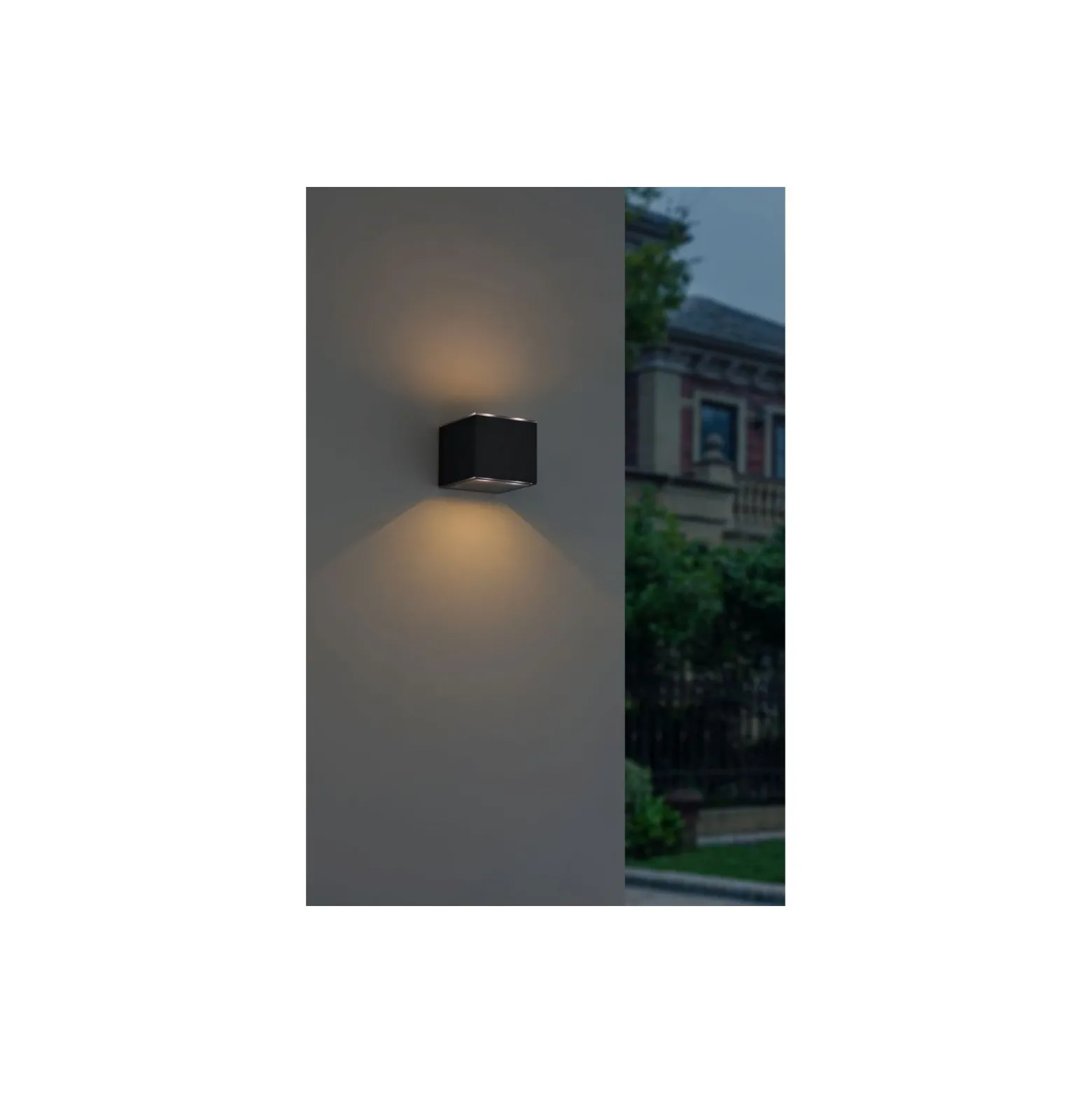 D'Lite Vägglampa Elingen Solar Svart Up & Down - 830 Varm Vit | IP54