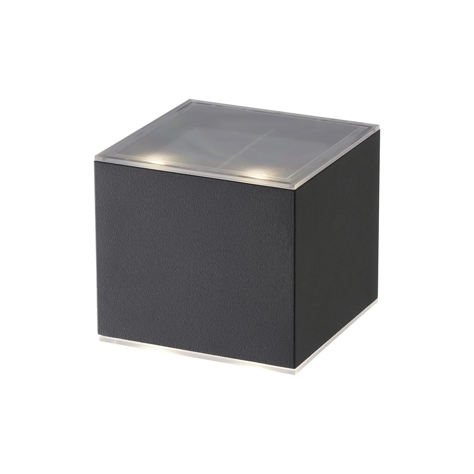 D'Lite Vägglampa Elingen Solar Svart Up & Down - 830 Varm Vit | IP54