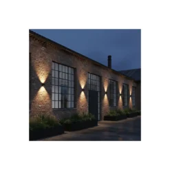 D'Lite Vägglampa Elingen Solar Svart Up & Down - 830 Varm Vit | IP54