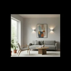 D'Lite Vägglampa Elingen Vit Up & Down 4.9W 480lm - 830 Varm Vit | IP65