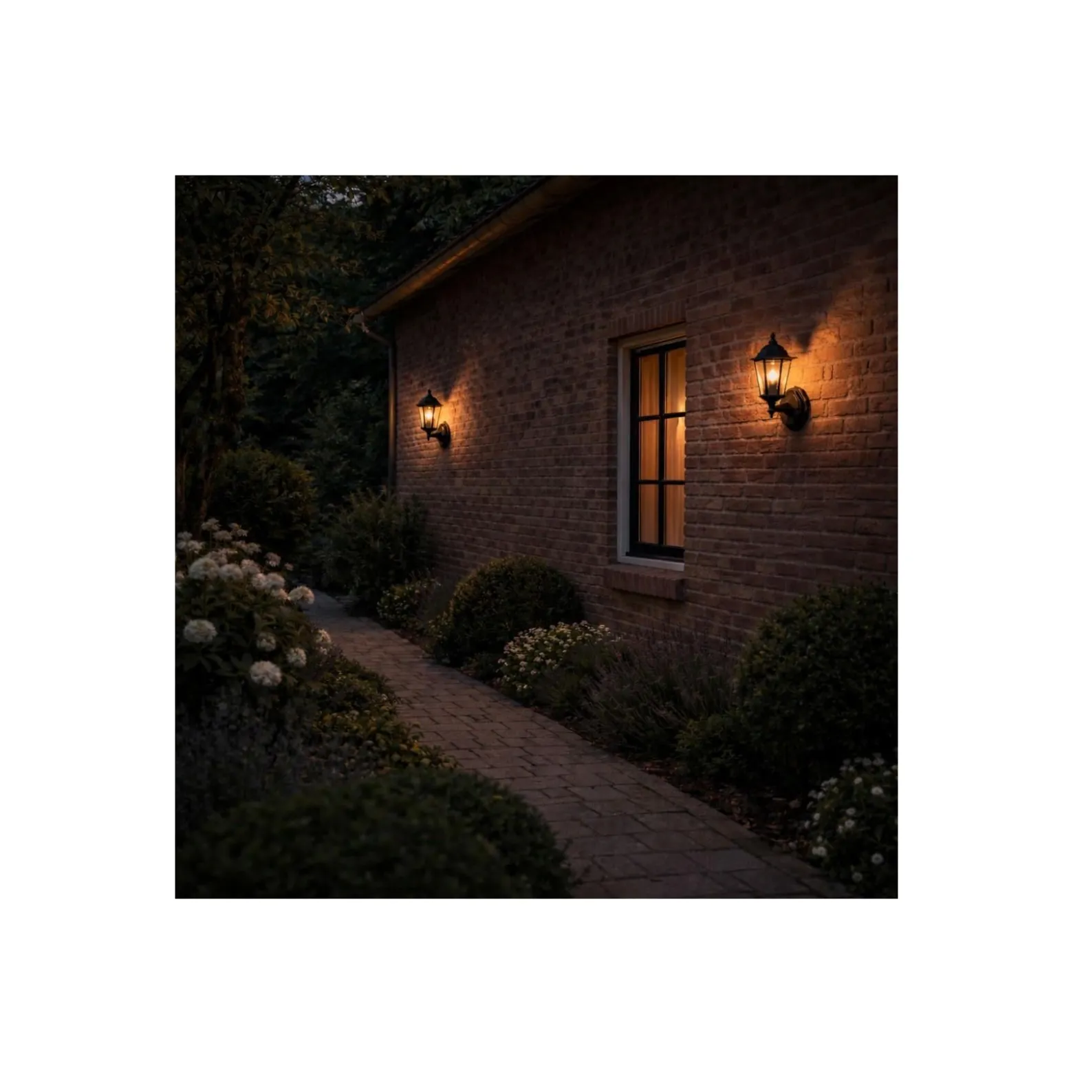 D'Lite Vägglampa Helora Svart | IP44 - Passande för 1x E27 - Rörelsesensor