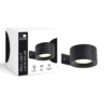 D'Lite Vägglampa Lucia Svart 1.5W - 830 Varm Vit | IP54 - Solar Batteri - Ljussensor