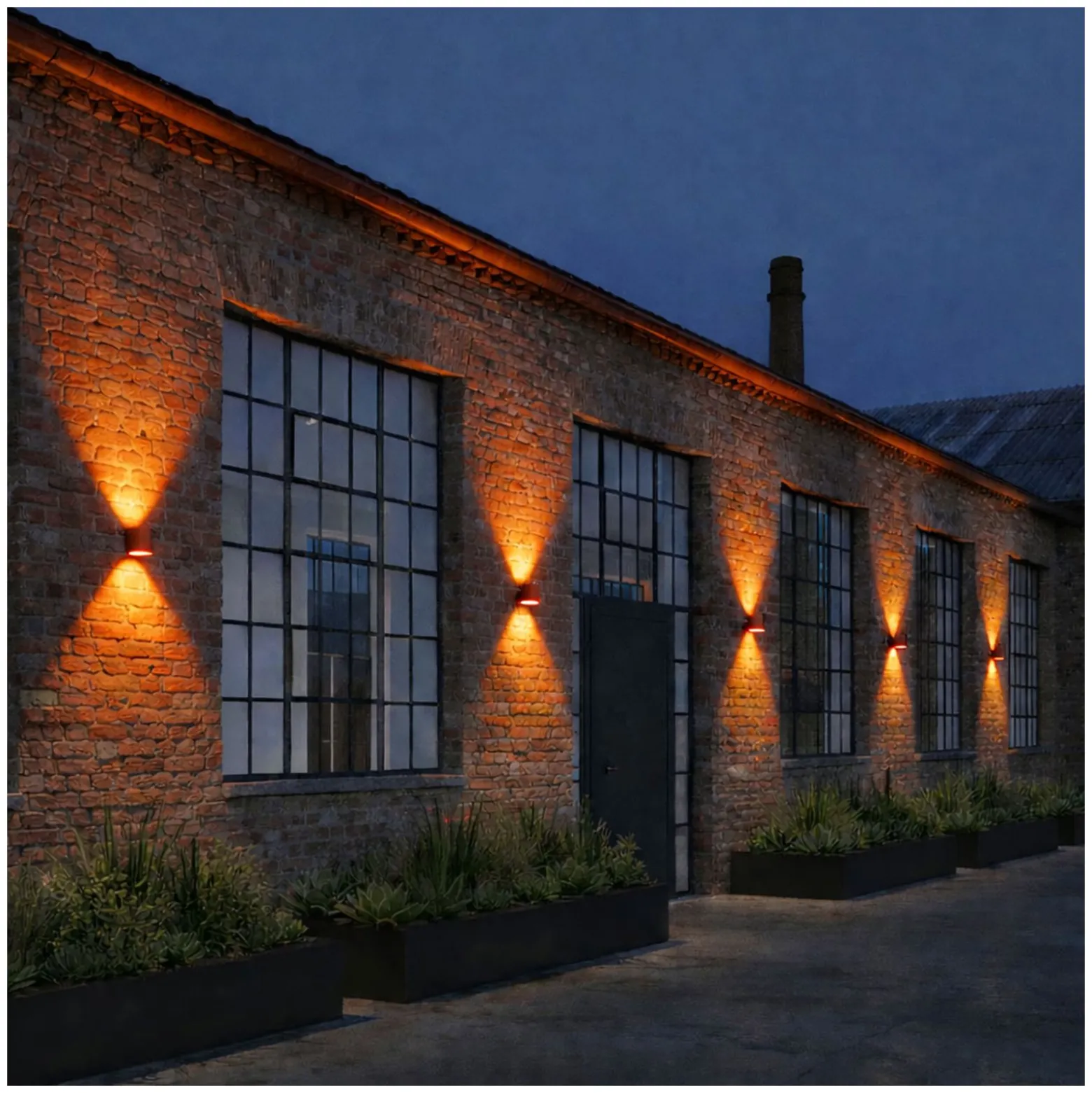 D'Lite Vägglampa Nova Bronze Up & Down 4.9W 480lm - 830 Varm Vit | IP54