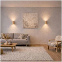 D'Lite Vägglampa Vossem Beige Up & Down | Passande för 2x GU10